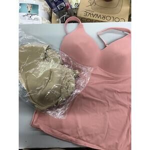 Rhonda shear 2pack padded smooth camisoles size 2X new from qvc